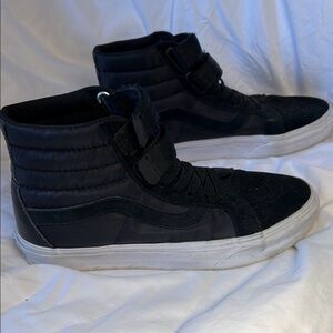 Vans Black High-Top Sneakers with Suede Finish